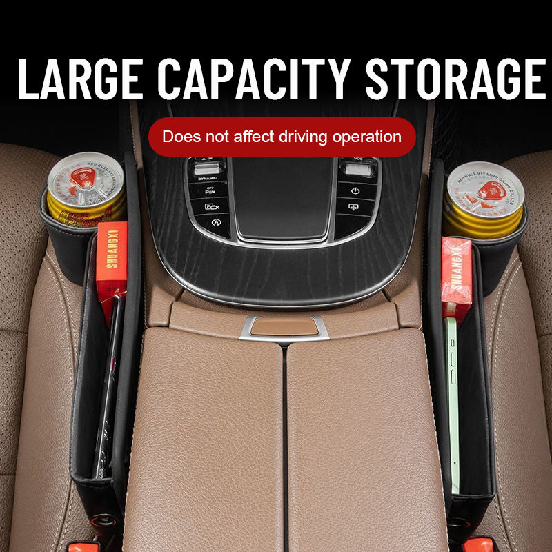 Storage box for car seat gaps